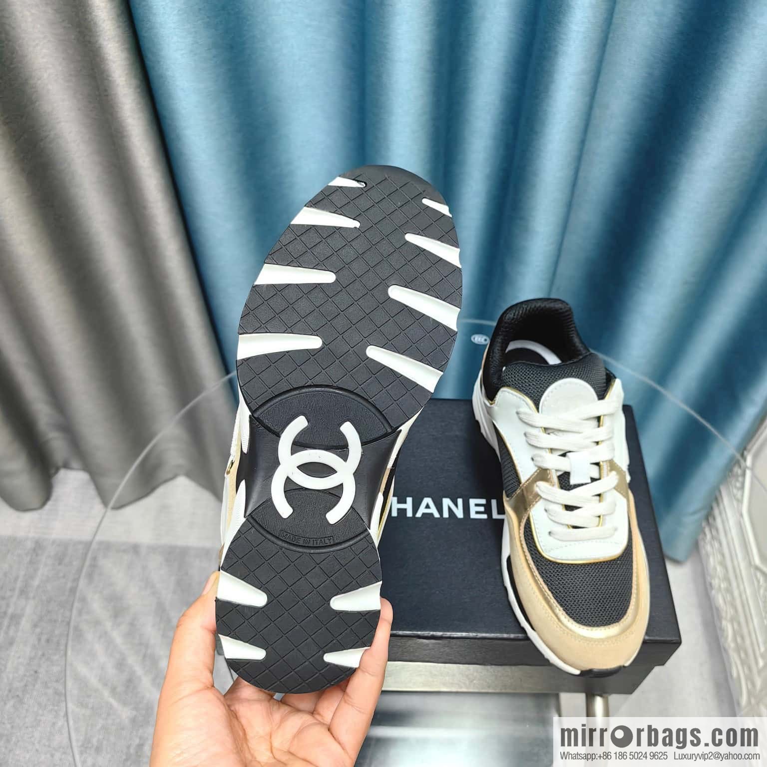 🐰🐰CHANE Xiaoxiang platform panda board shoes sneakers, Chanel 2023ss hot panda shoes 🐼 color scheme platform casual sneakers board shoes