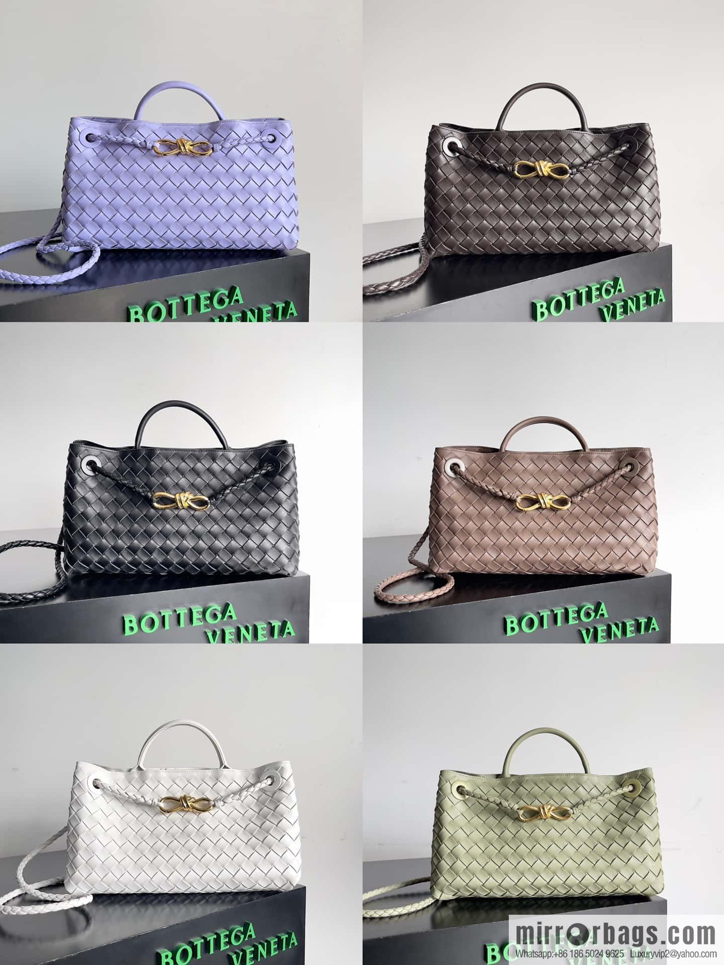Bottega Veneta's new horizontal Andiamond handbag, model number: 754990 crystal purple.