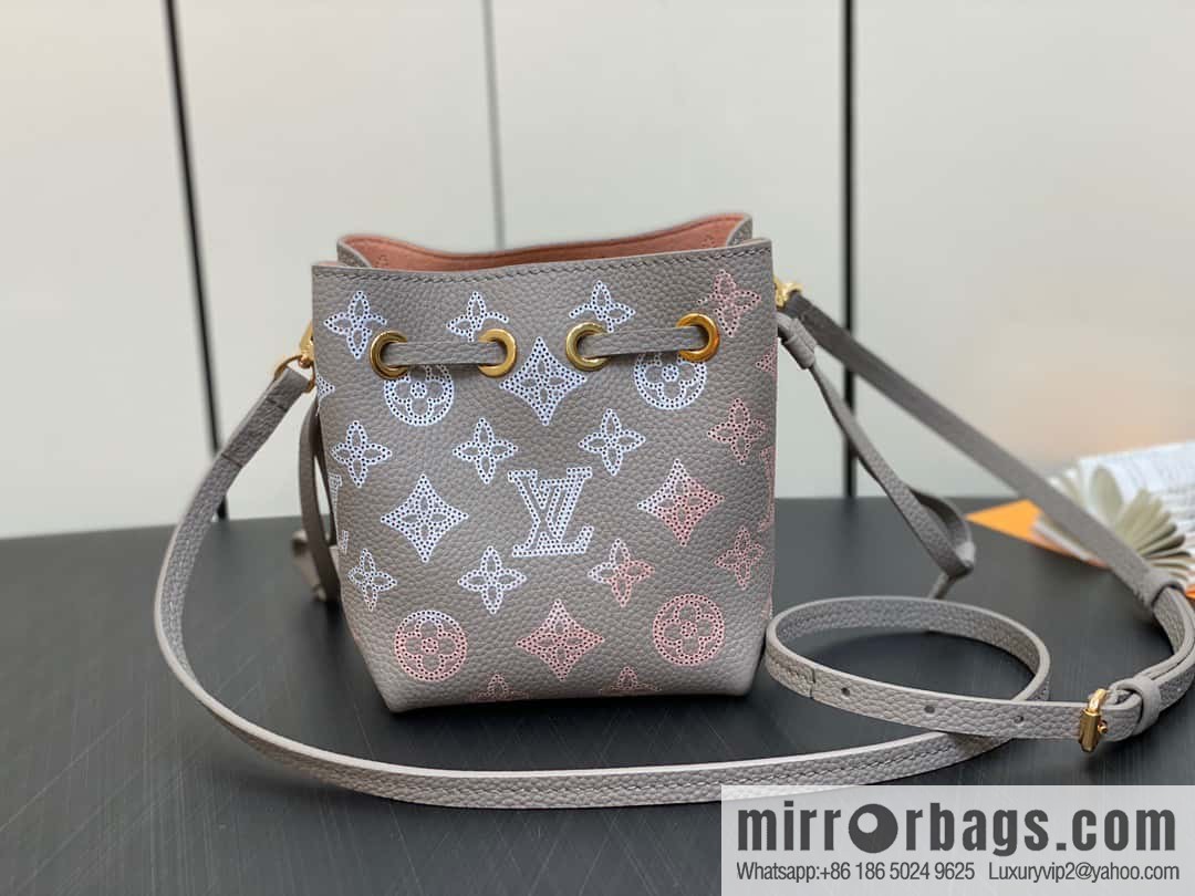 [Original order boutique] M82731 light gray, full leather mini bucket bag series Pico Bella bucket bag gray/gradual change (cut-out)