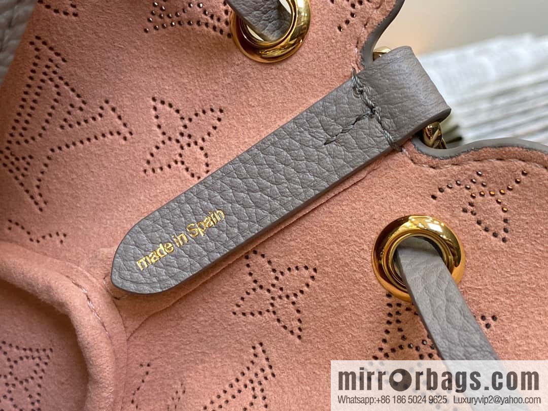 [Original order boutique] M82731 light gray, full leather mini bucket bag series Pico Bella bucket bag gray/gradual change (cut-out)