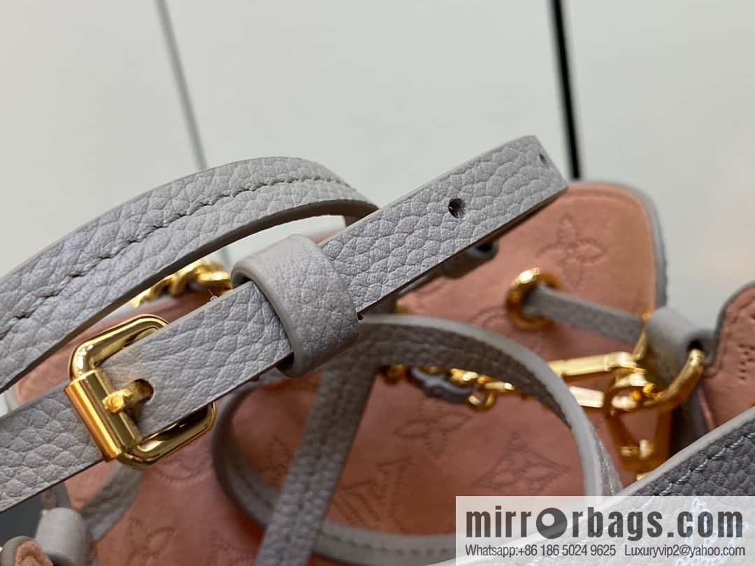 [Original order boutique] M82731 light gray, full leather mini bucket bag series Pico Bella bucket bag gray/gradual change (cut-out)