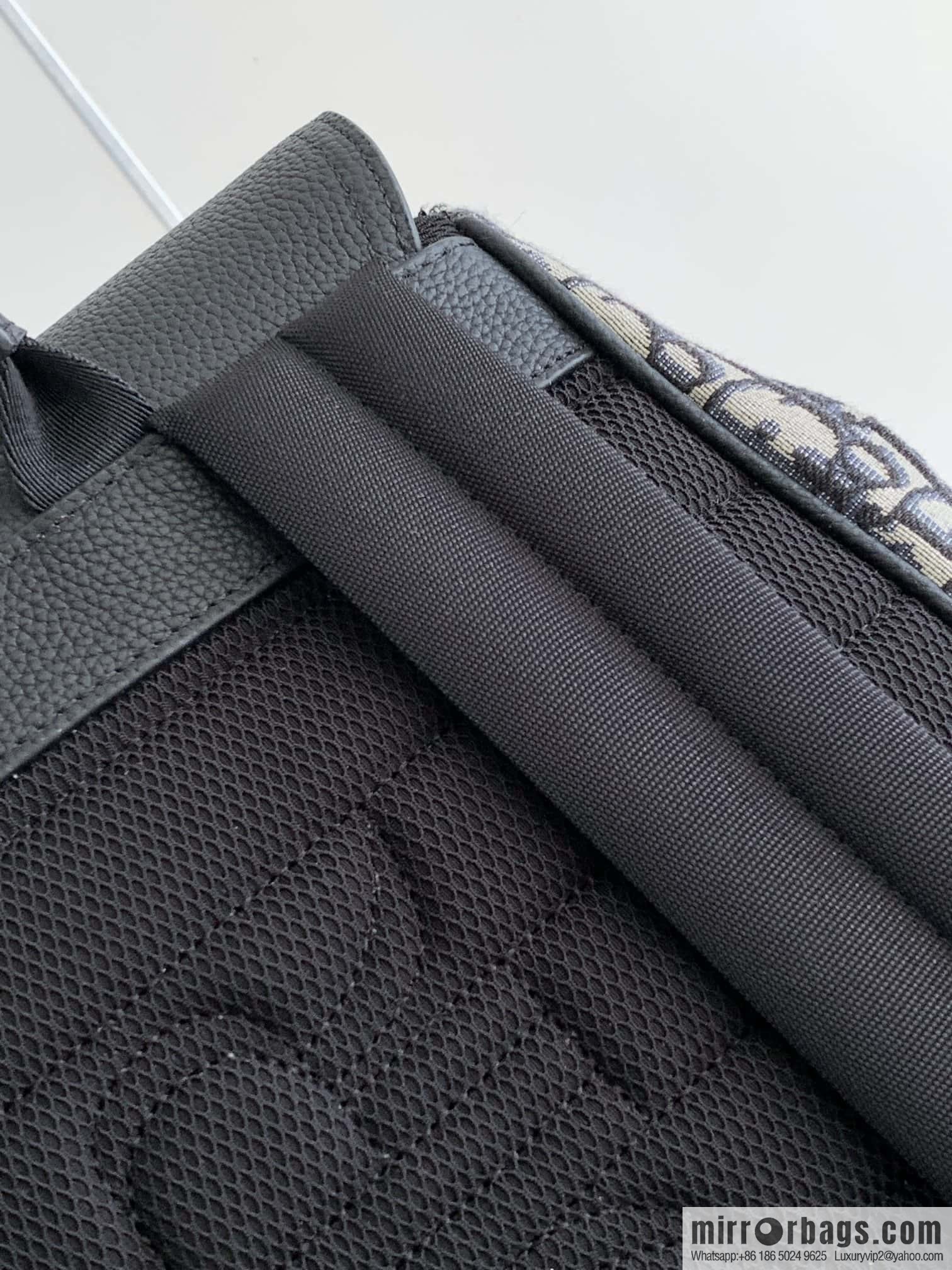DIOR Oblique printed saddle backpack