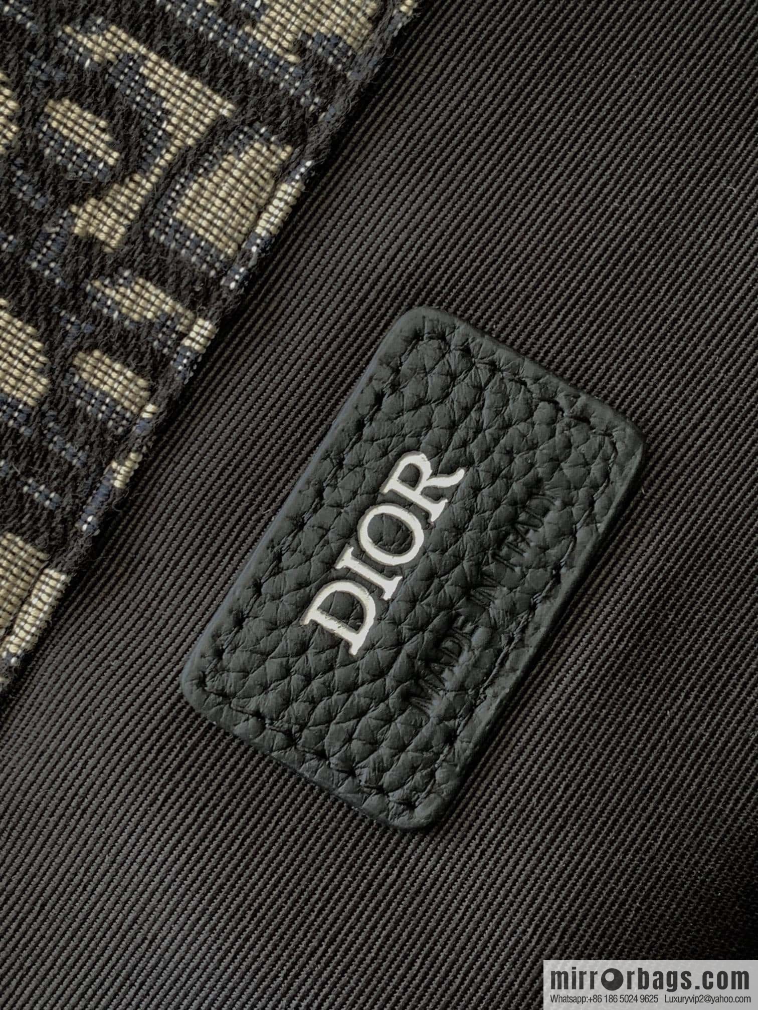 DIOR Oblique printed saddle backpack