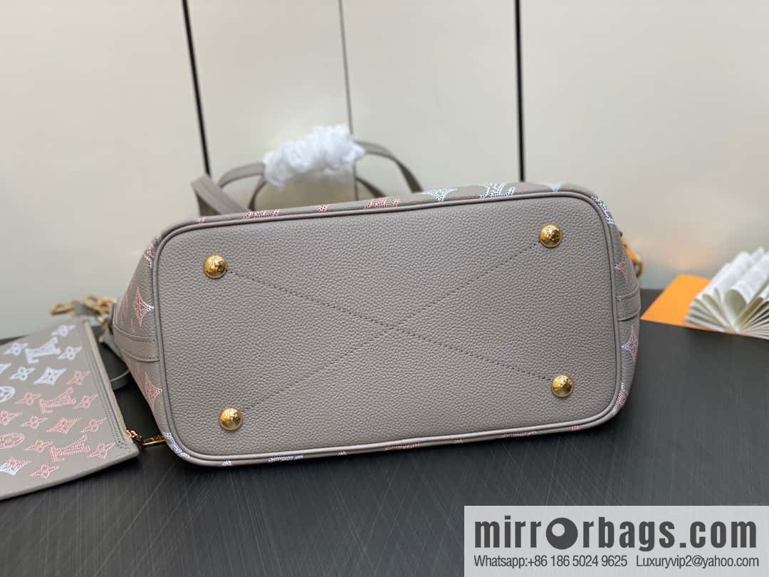 [Original order boutique] M23387 light gray, full leather shopping bag series Blossom medium tote bag gray/gradual change (cut-out)