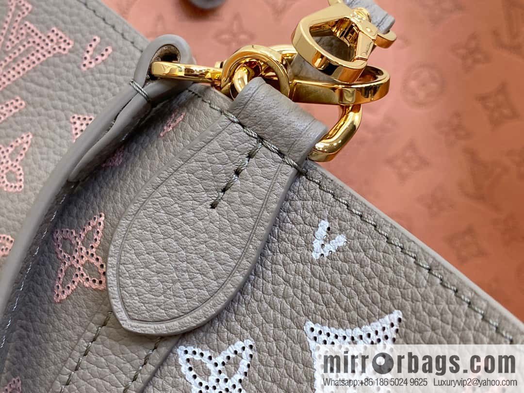 [Original order boutique] M23387 light gray, full leather shopping bag series Blossom medium tote bag gray/gradual change (cut-out)