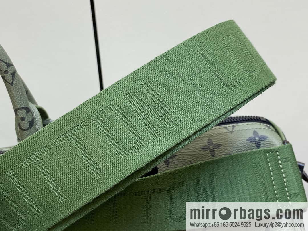 [Original order boutique] M23963 green silk screen, travel bag series, this Keepall Bandoulière 55 travel bag