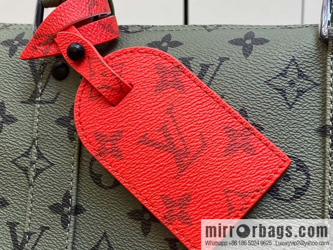 [Original order boutique] M23963 green silk screen, travel bag series, this Keepall Bandoulière 55 travel bag