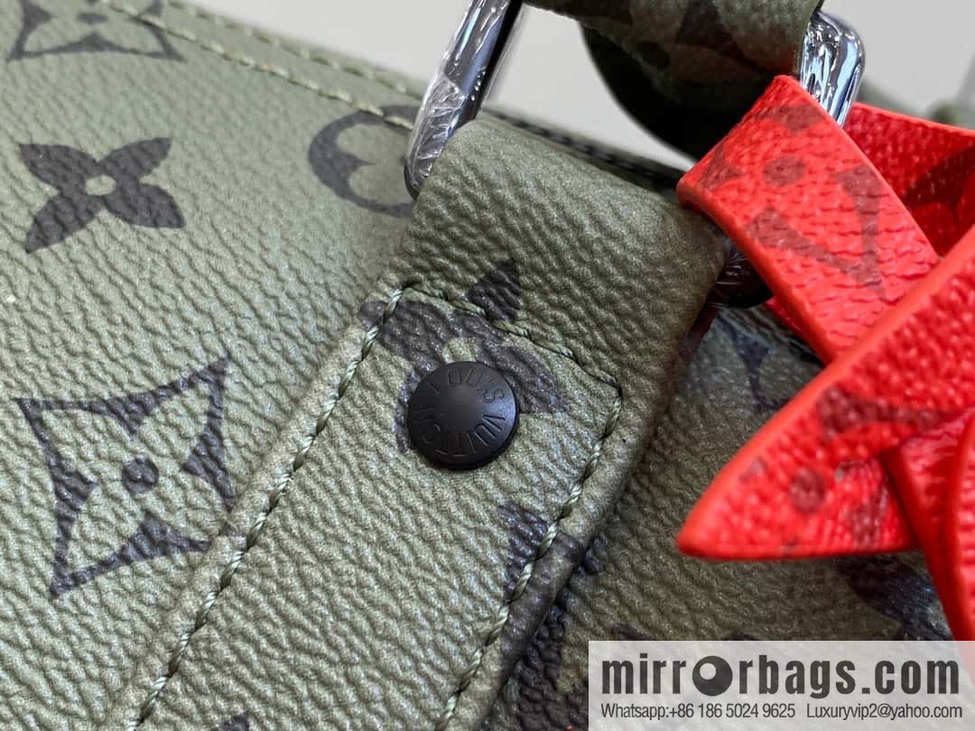 [Original single boutique] M23962 green silk screen, travel bag series Keepall Bandoulière 45 travel bag