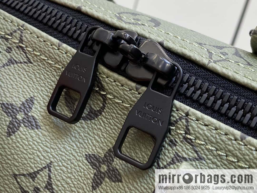 [Original single boutique] M23962 green silk screen, travel bag series Keepall Bandoulière 45 travel bag
