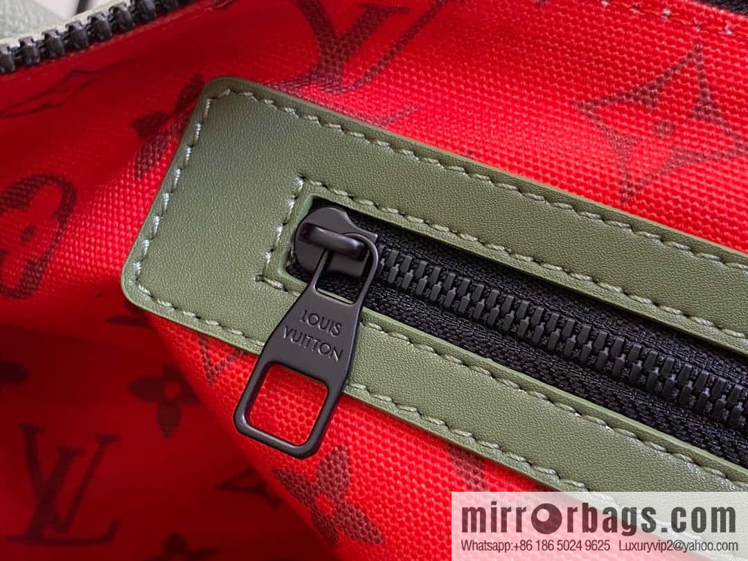 [Original single boutique] M23962 green silk screen, travel bag series Keepall Bandoulière 45 travel bag