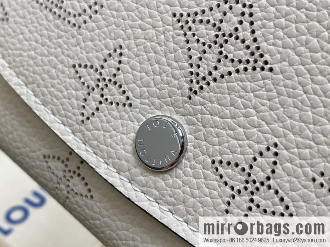 [Original single boutique] M62542 meters white, full leather flip wallet series IRIS COMPACT wallet