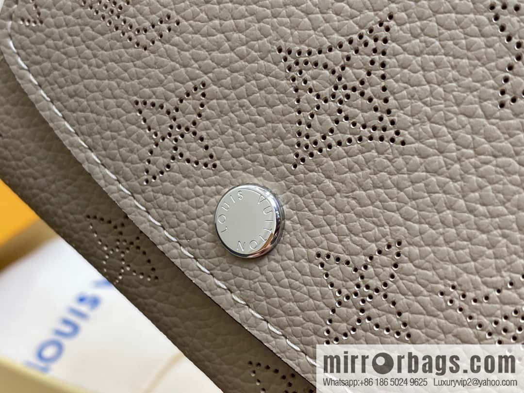 [Original single boutique] M62542 gray, full leather flip wallet series IRIS COMPACT wallet