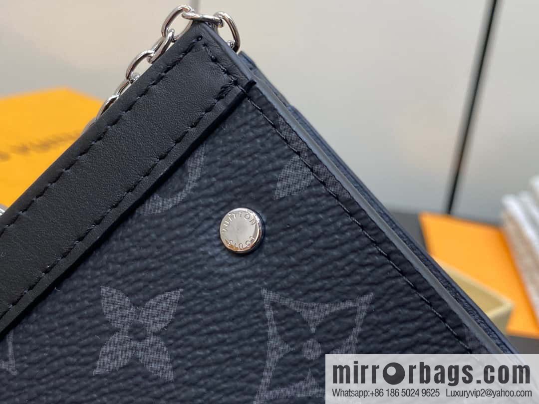 [Original order boutique] M82776 black flower, key bag wallet series, new VOYAGE key bag in autumn and winter