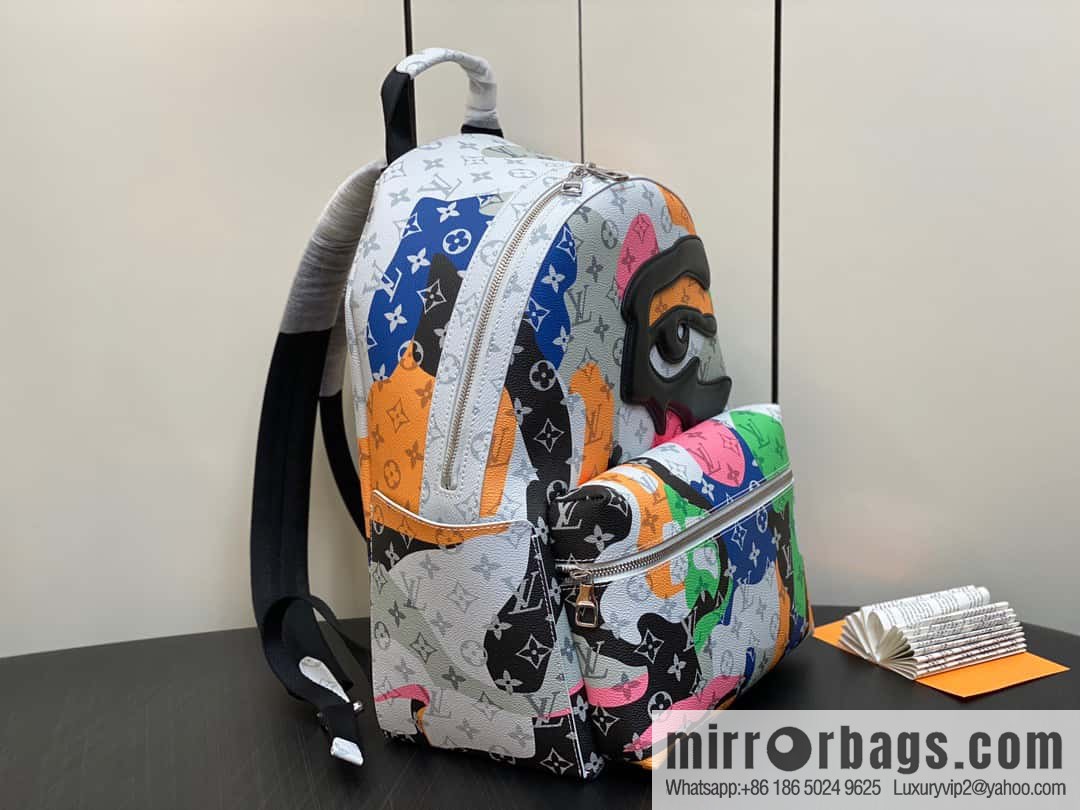 [Original single boutique] M46680 white eye backpack series DISCOVERY small backpack
