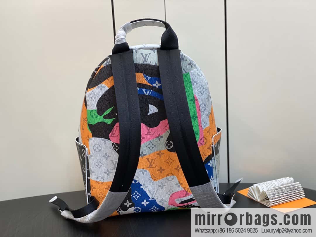 [Original single boutique] M46680 white eye backpack series DISCOVERY small backpack