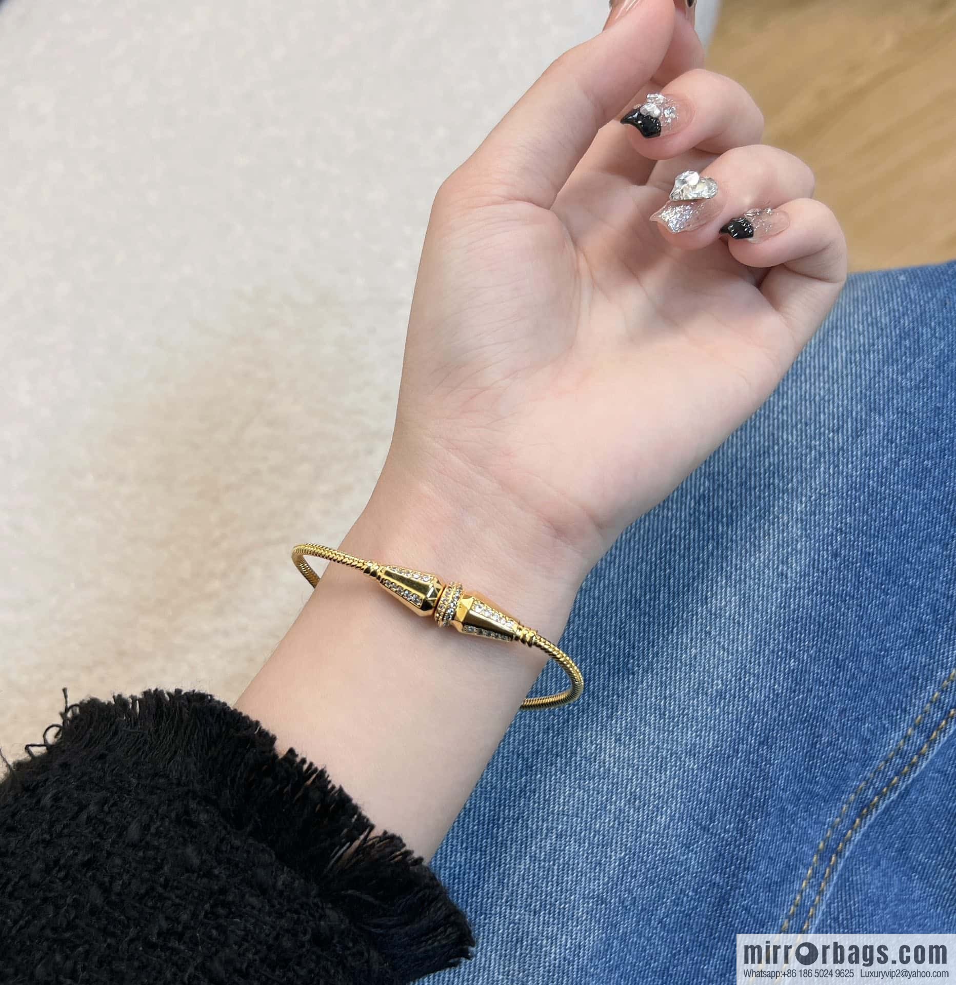 ☀New BOUCHERON/Boucheron Jack Loop Bracelet with Drilled Surface Bracelet ☀