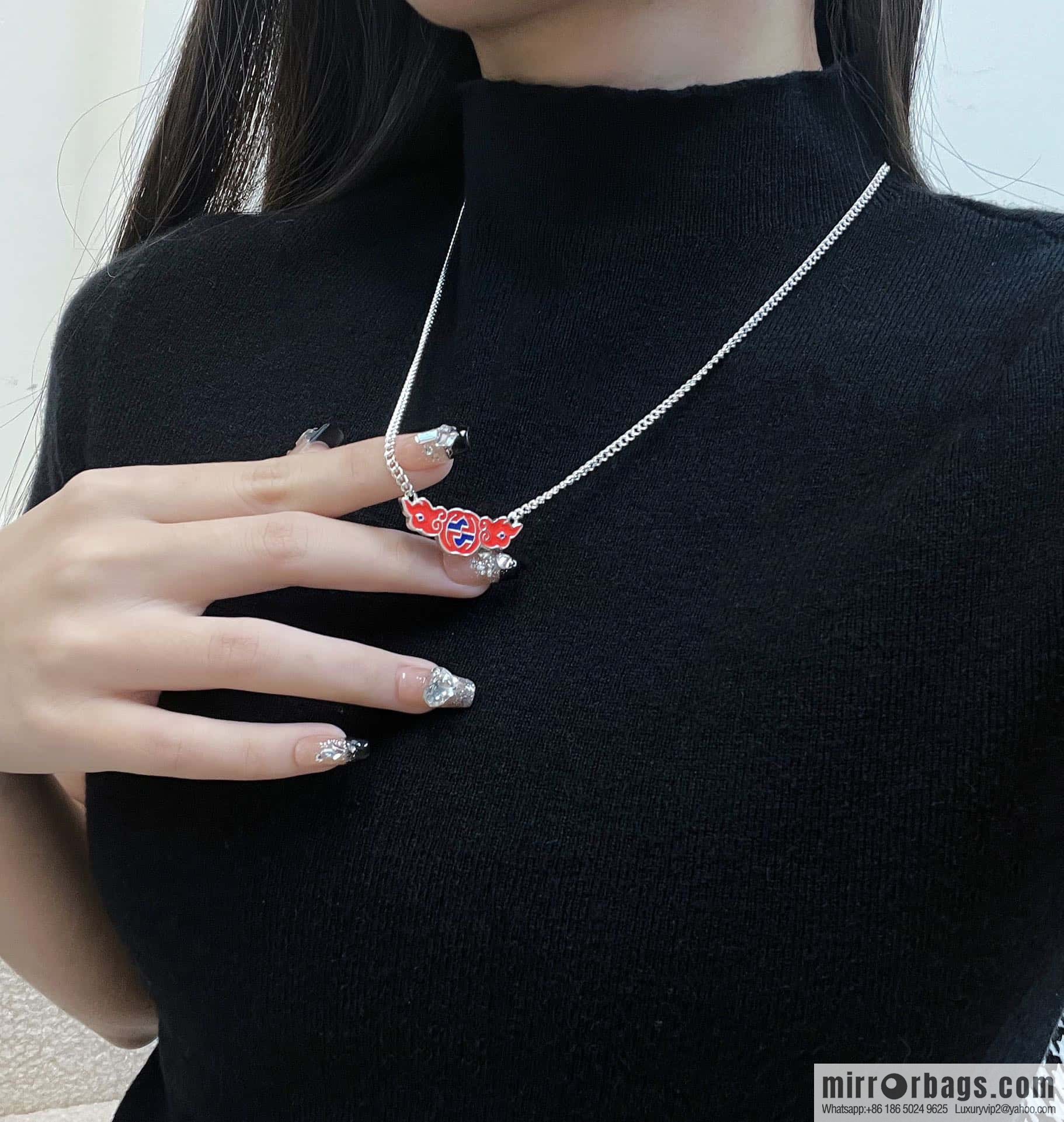☀Chinese New Year series interlocking double G auspicious cloud ☁️ necklace ☀