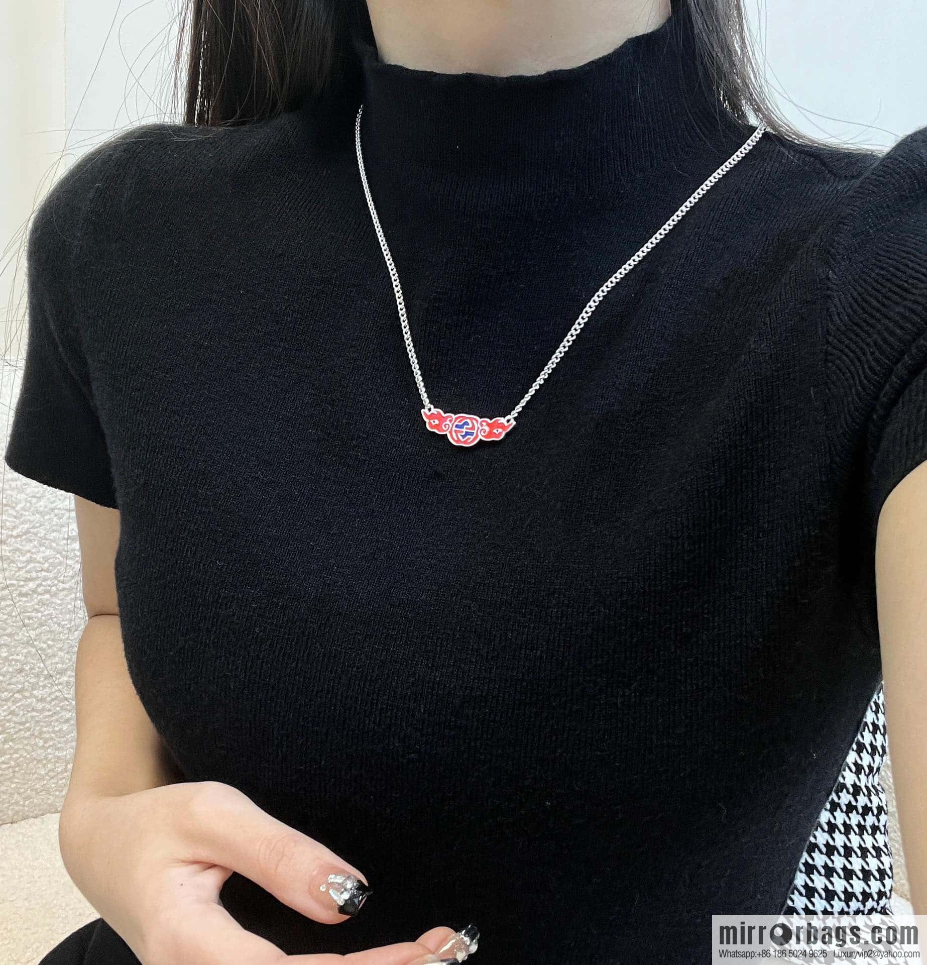 ☀Chinese New Year series interlocking double G auspicious cloud ☁️ necklace ☀