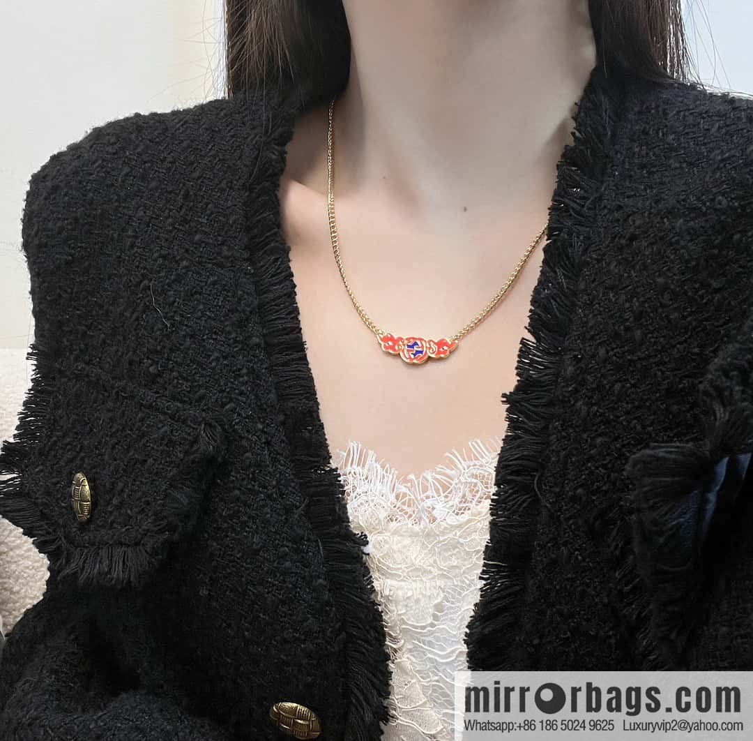 ☀Chinese New Year series interlocking double G auspicious cloud ☁️ necklace ☀