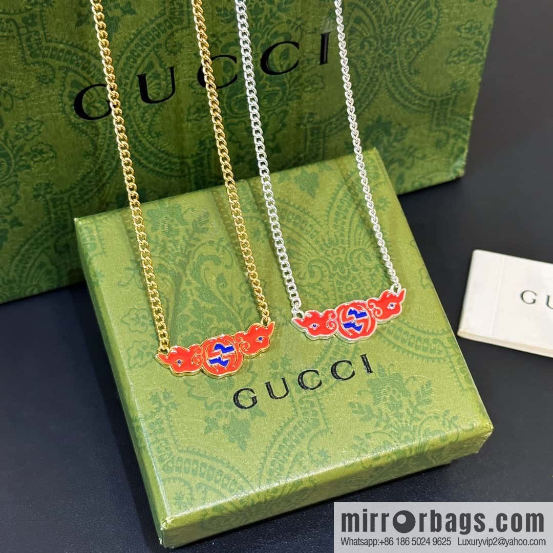 ☀Chinese New Year series interlocking double G auspicious cloud ☁️ necklace ☀