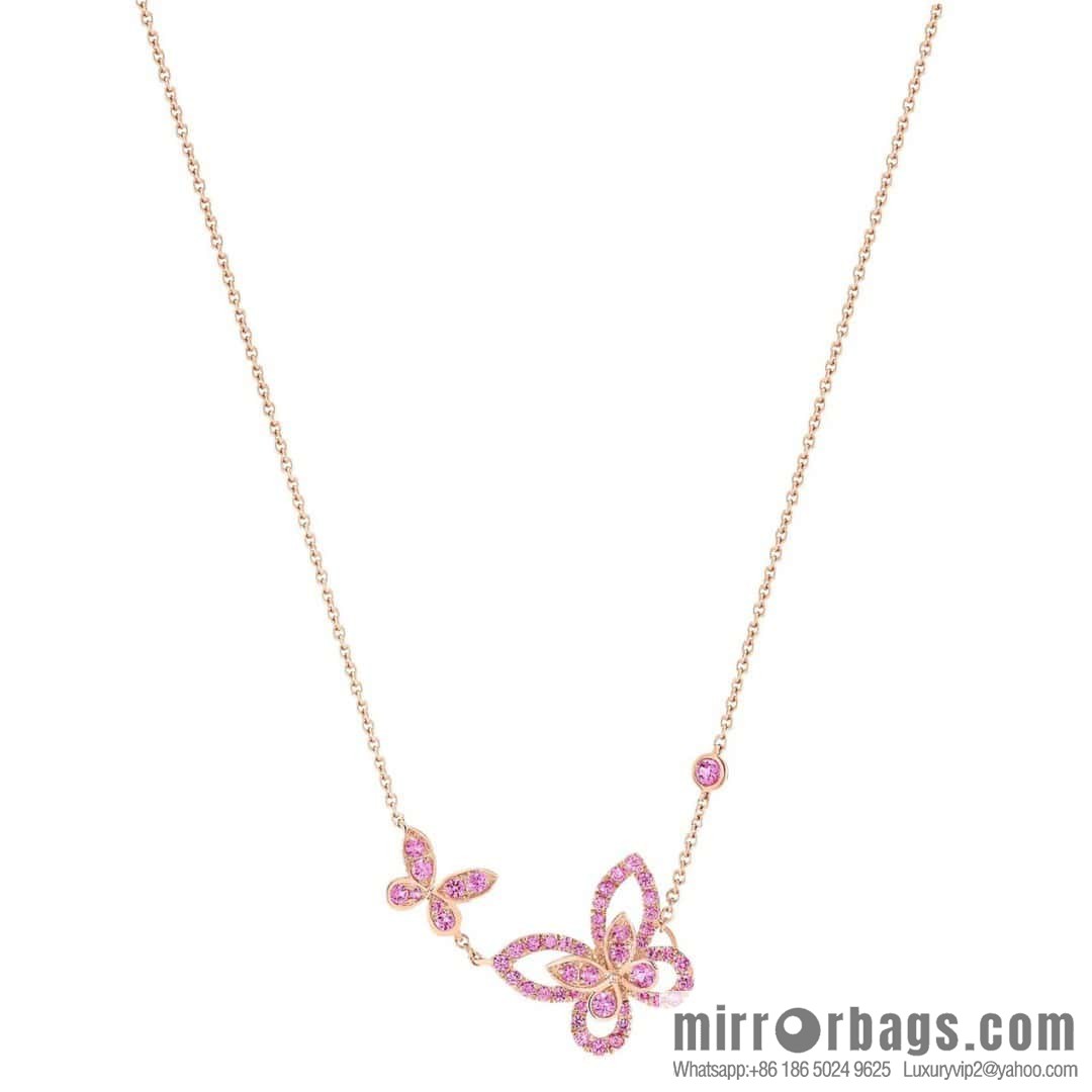 GRAFF Pink Diamond Butterfly 🦋 Necklace