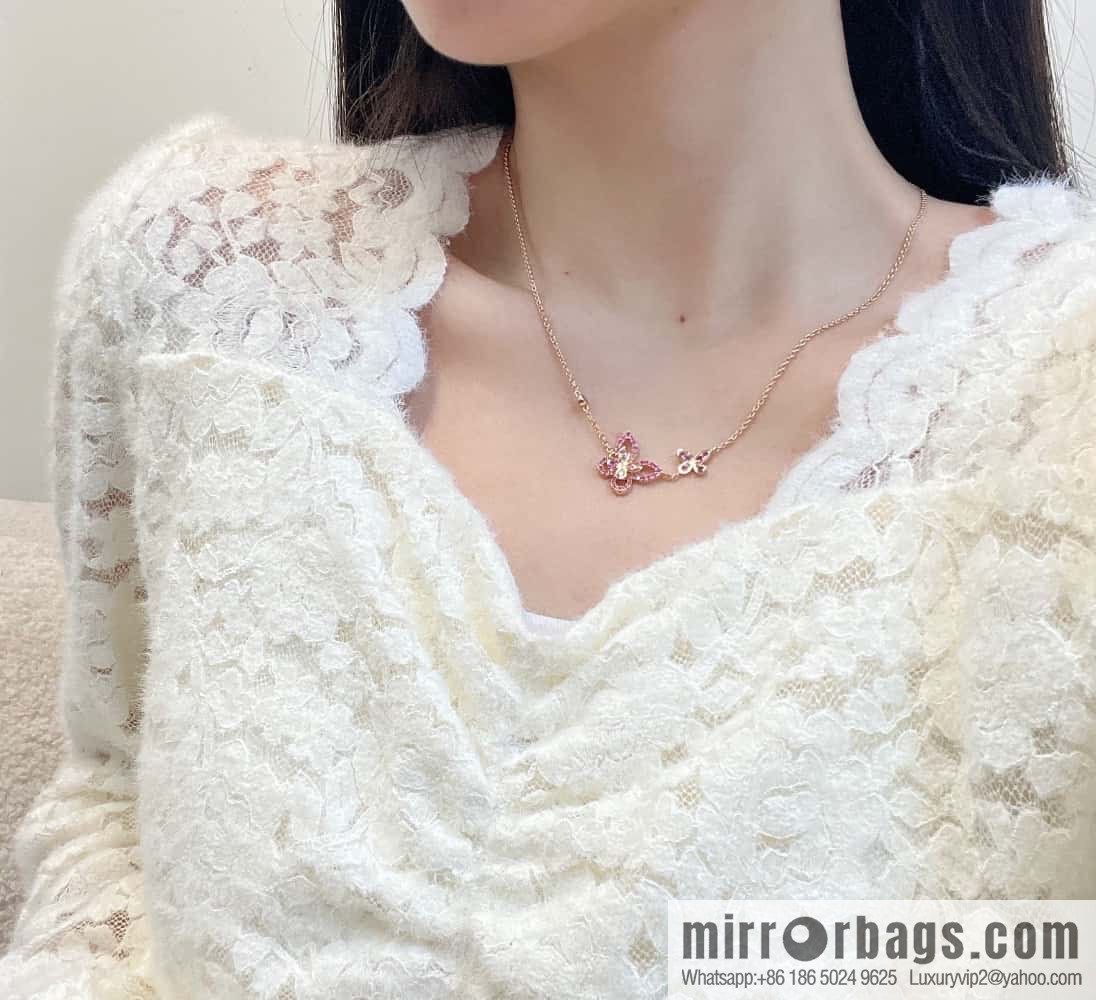 GRAFF Pink Diamond Butterfly 🦋 Necklace