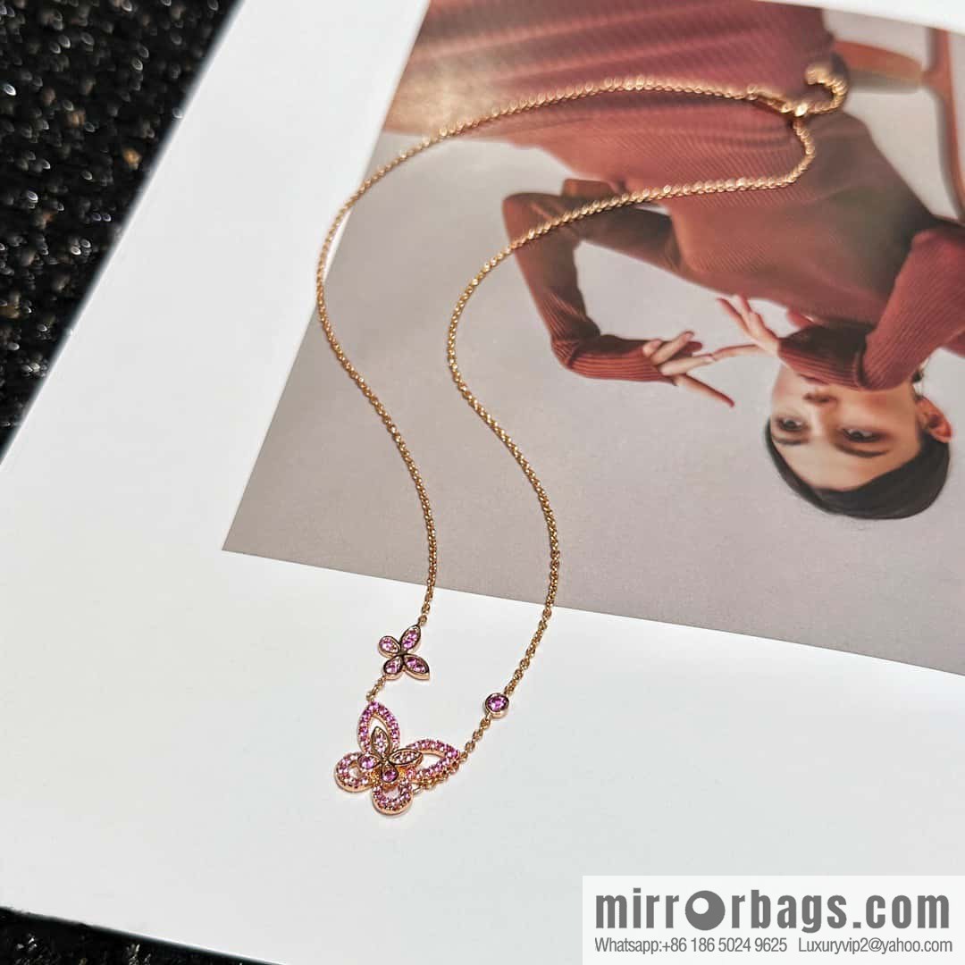 GRAFF Pink Diamond Butterfly 🦋 Necklace