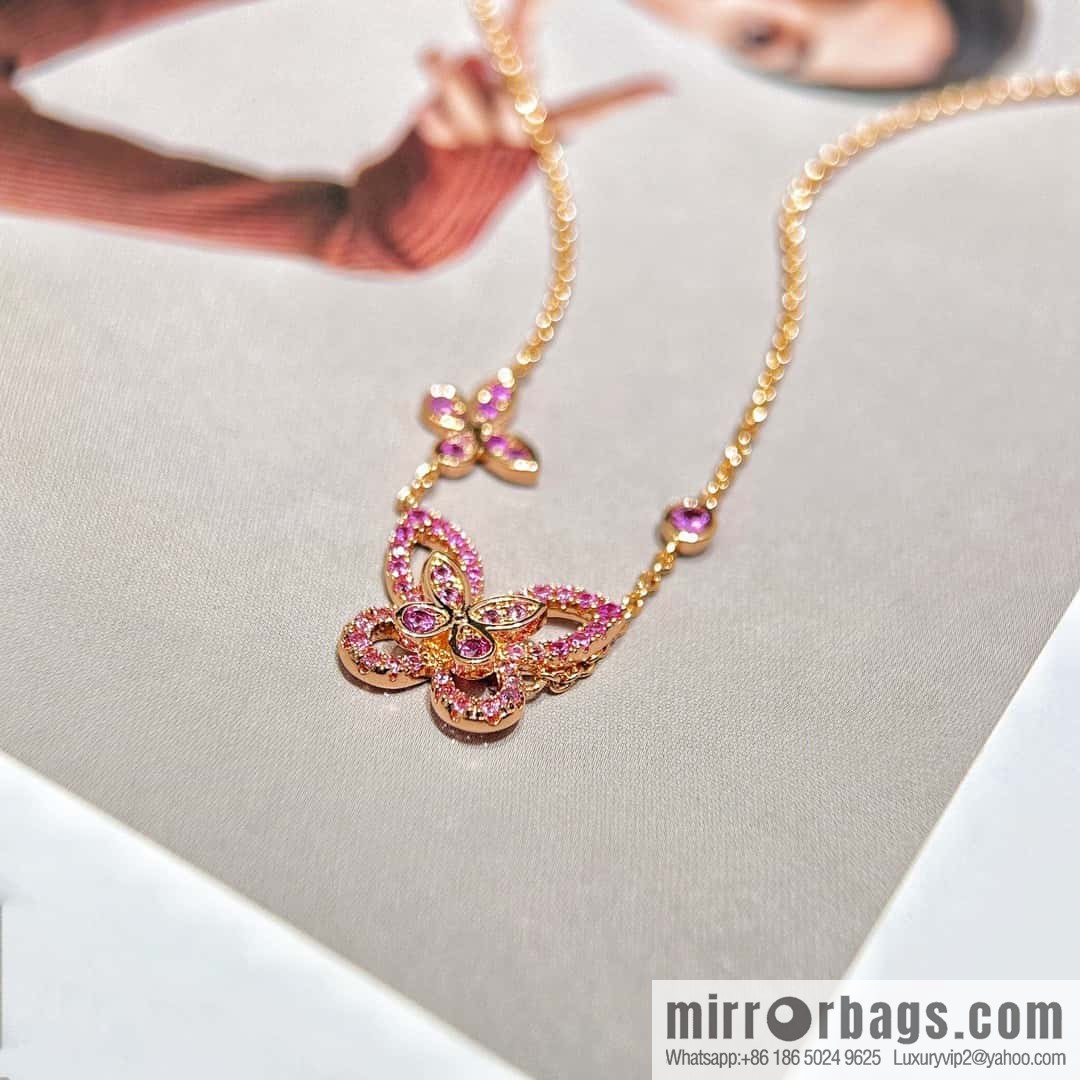 GRAFF Pink Diamond Butterfly 🦋 Necklace