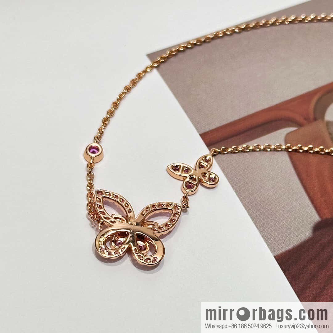 GRAFF Pink Diamond Butterfly 🦋 Necklace