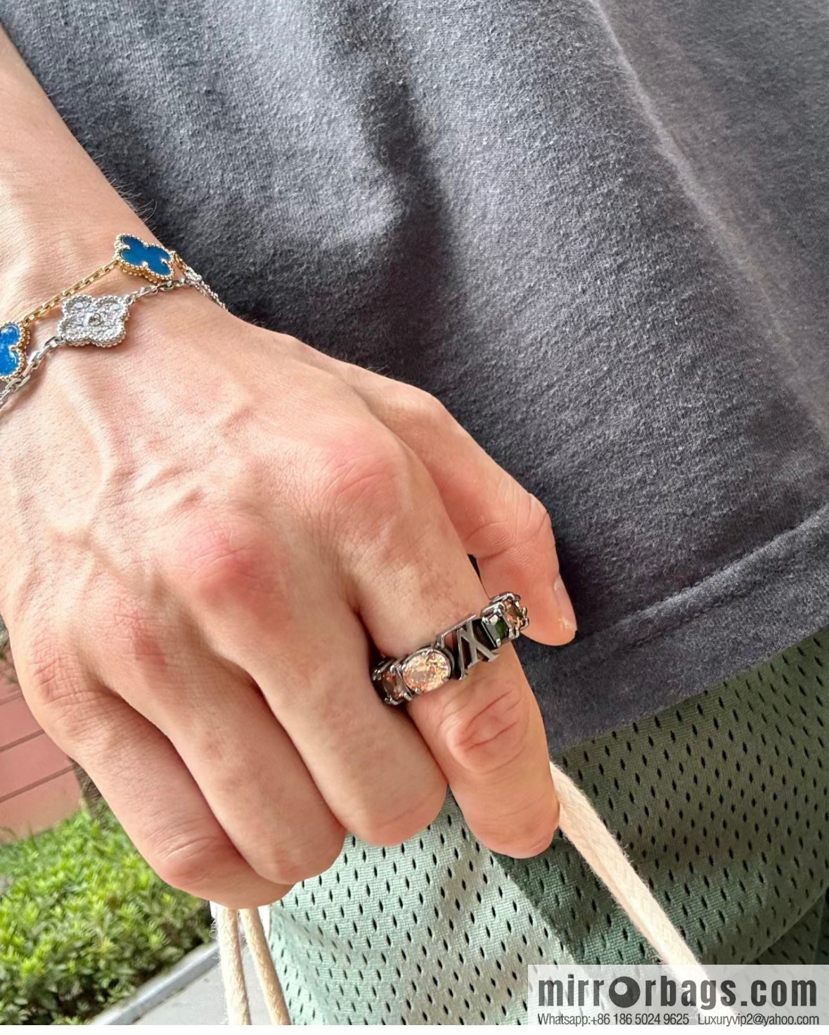 LV Louis Vuitton LIGHT ring M1202M US size 6789 ☀️