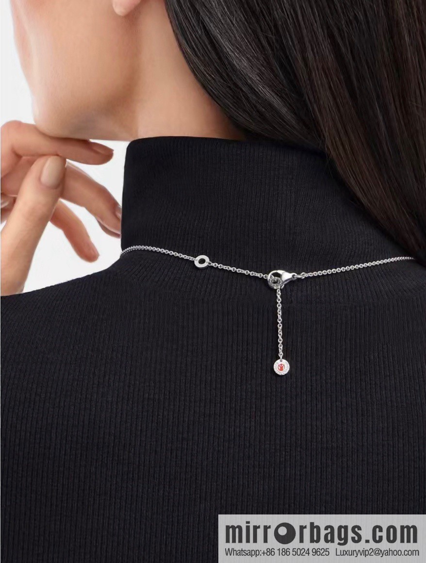 ☀BVLGARI Bulgari Charity Little Red Man Willow Necklace  ☀