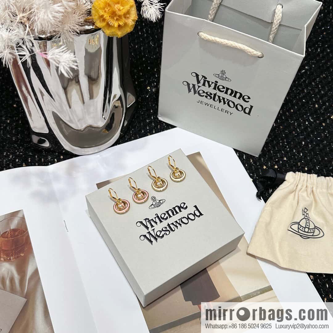 ❗️New ❗️ Original order y New ☑️ Vivienne Westwood Queen Mother Saturn stud earrings