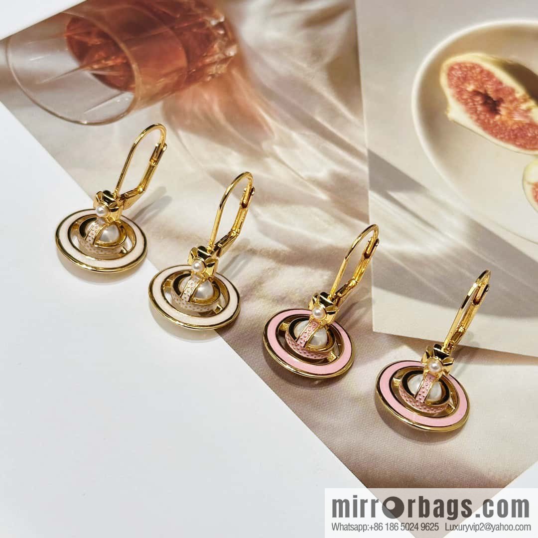 ❗️New ❗️ Original order y New ☑️ Vivienne Westwood Queen Mother Saturn stud earrings