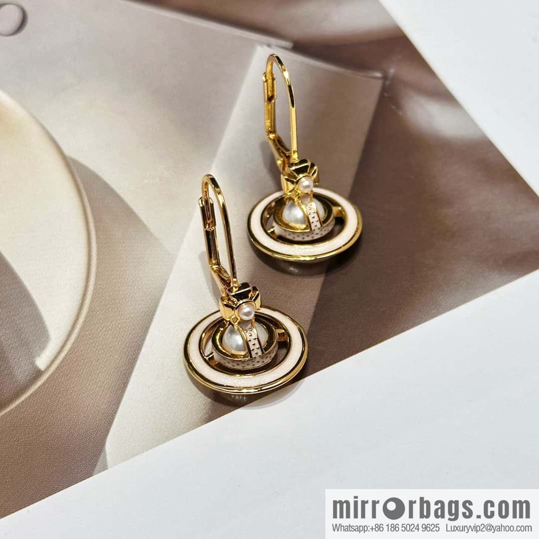 ❗️New ❗️ Original order y New ☑️ Vivienne Westwood Queen Mother Saturn stud earrings