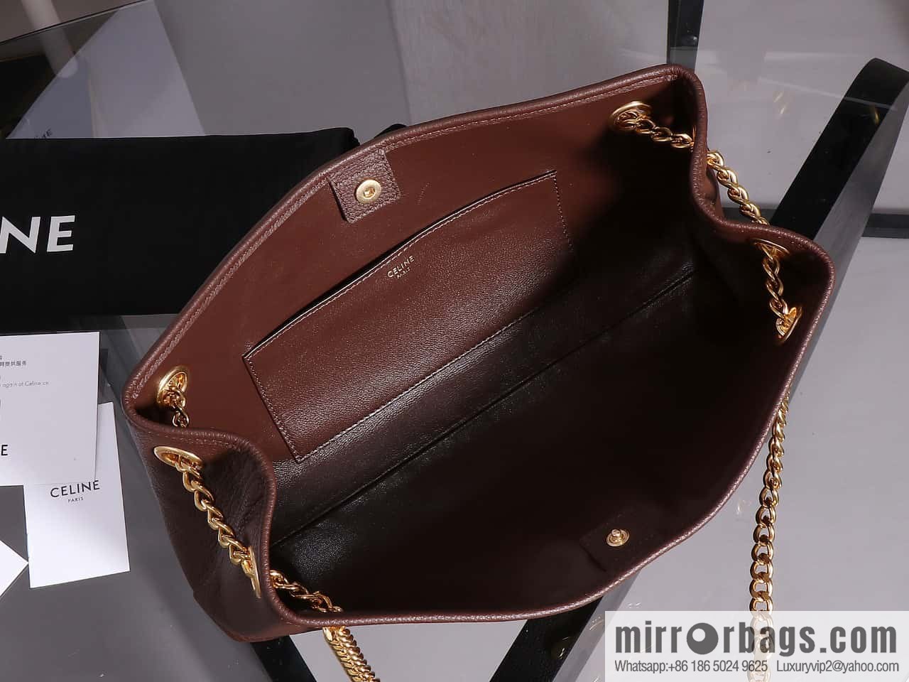 [Premium quality, all steel hardware] CELIN_E23 | NEWSPAPER TRIOMPHE SOFT soft cow leather (fabric) chain bag number: 114253
