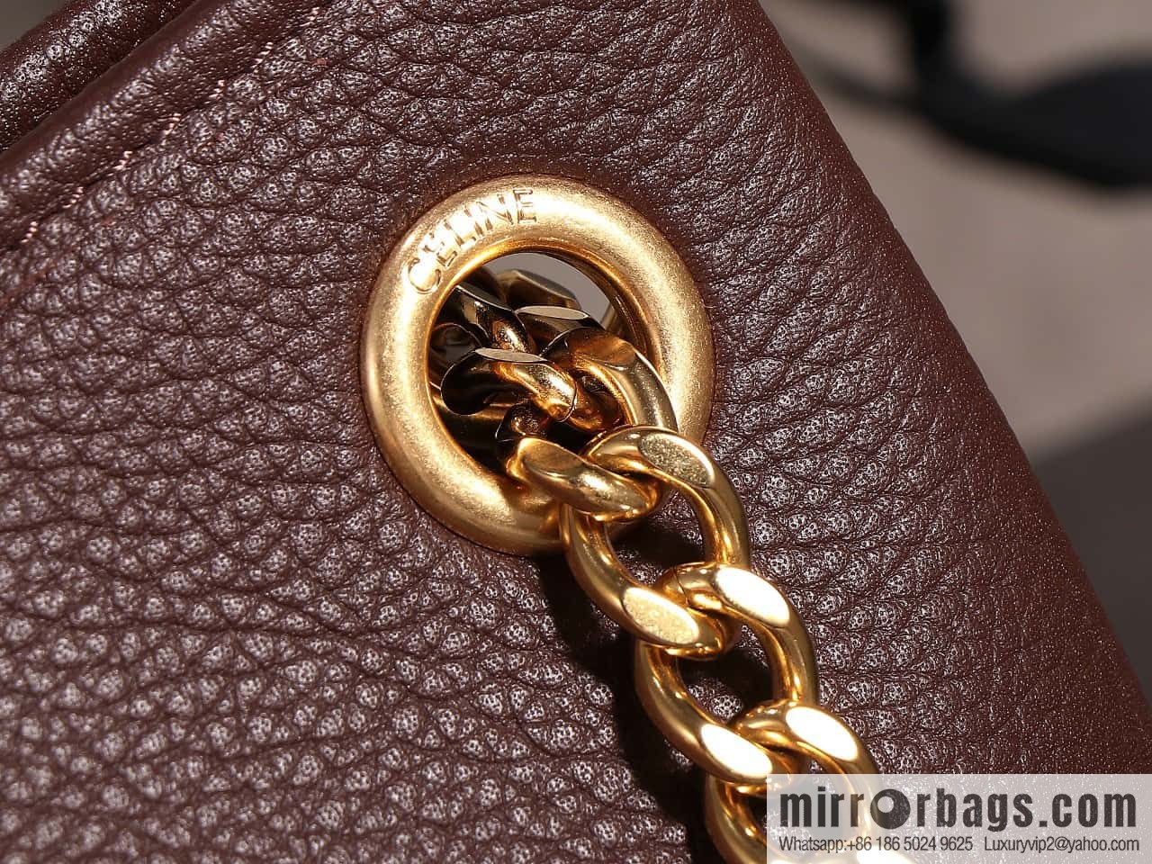 [Premium quality, all steel hardware] CELIN_E23 | NEWSPAPER TRIOMPHE SOFT soft cow leather (fabric) chain bag number: 114253