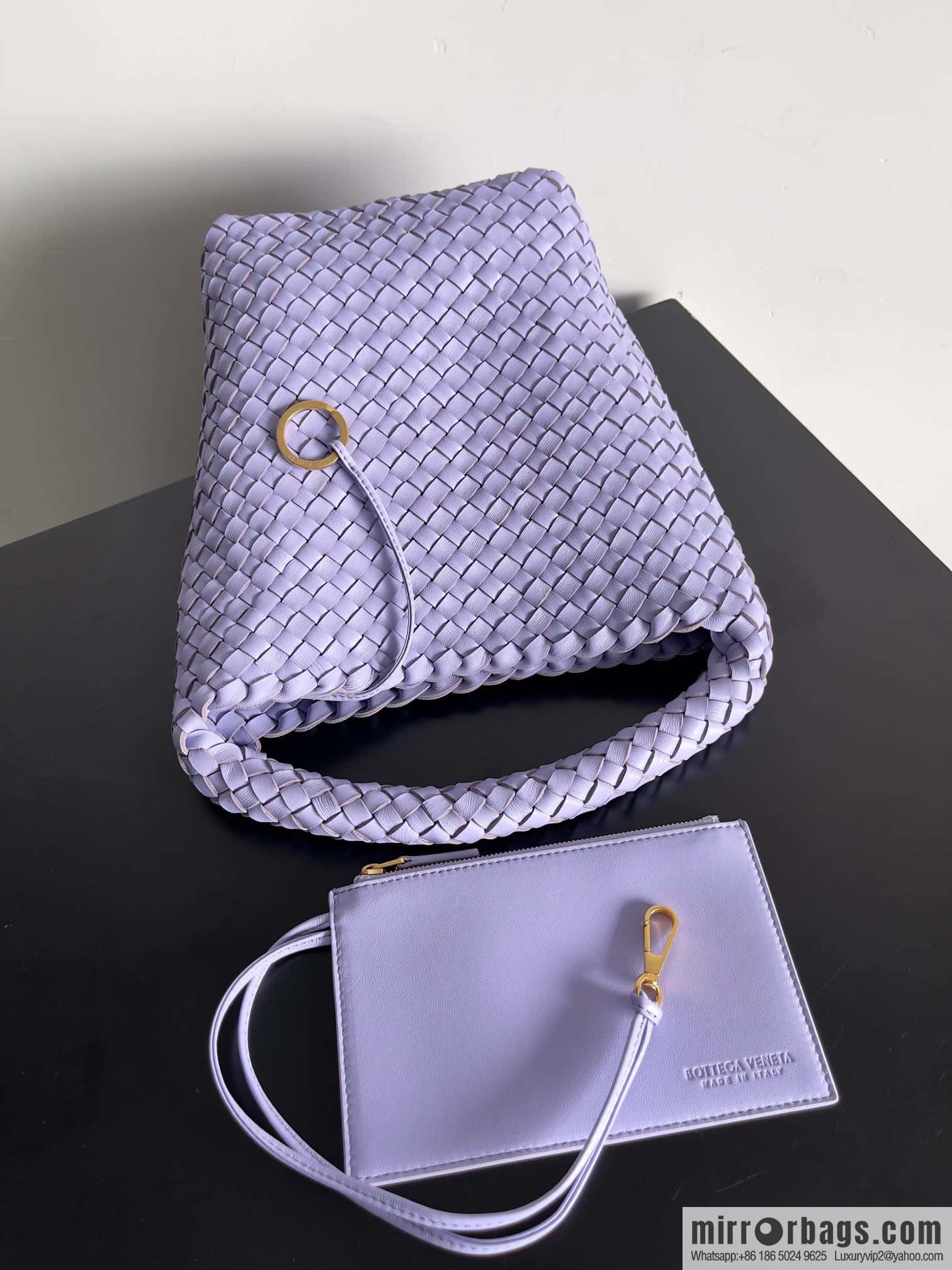 BV Cabat Bucket bucket bag model number: 753172 crystal purple