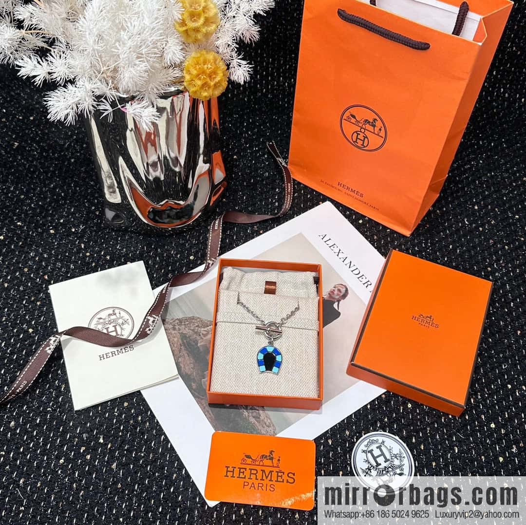 ❗New ❗ ☀ HERMES Helios Fer a Cheval Horseshoe Necklace ☀