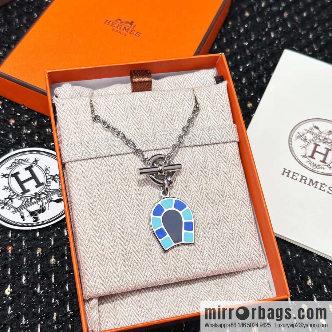 ❗New ❗ ☀ HERMES Helios Fer a Cheval Horseshoe Necklace ☀