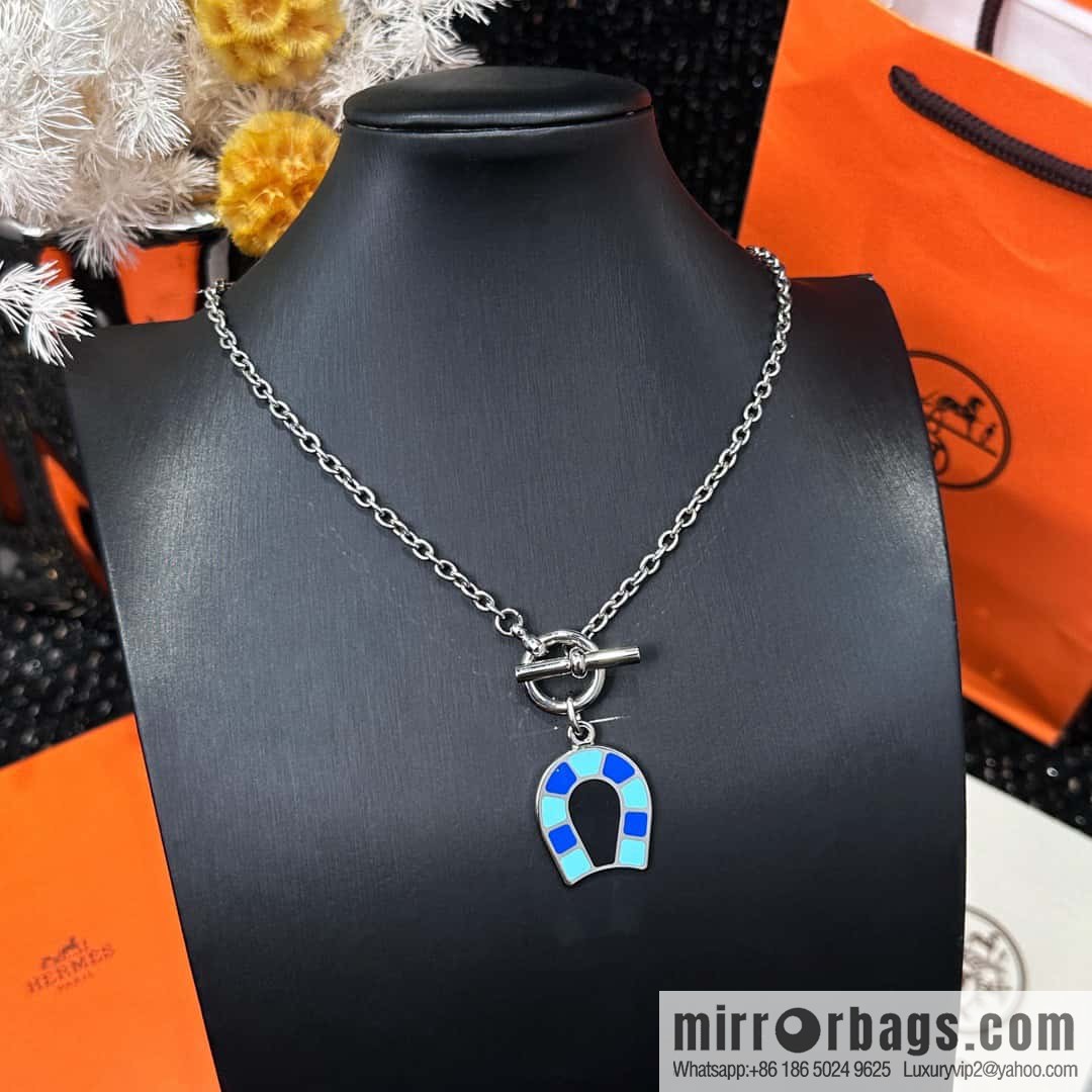 ❗New ❗ ☀ HERMES Helios Fer a Cheval Horseshoe Necklace ☀