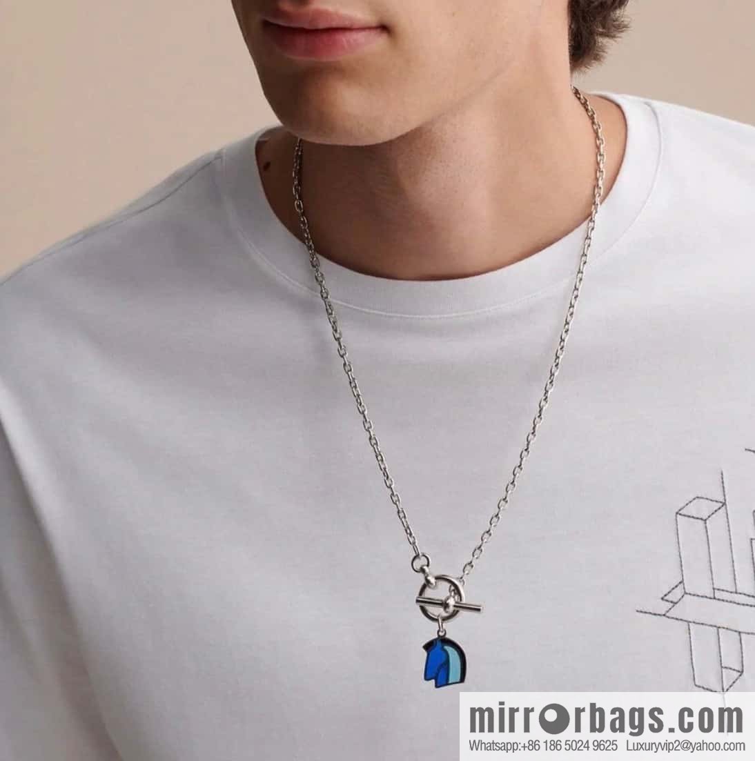 ❗New ❗ ☀ HERMES Helios Cheval Horse Head Necklace ☀