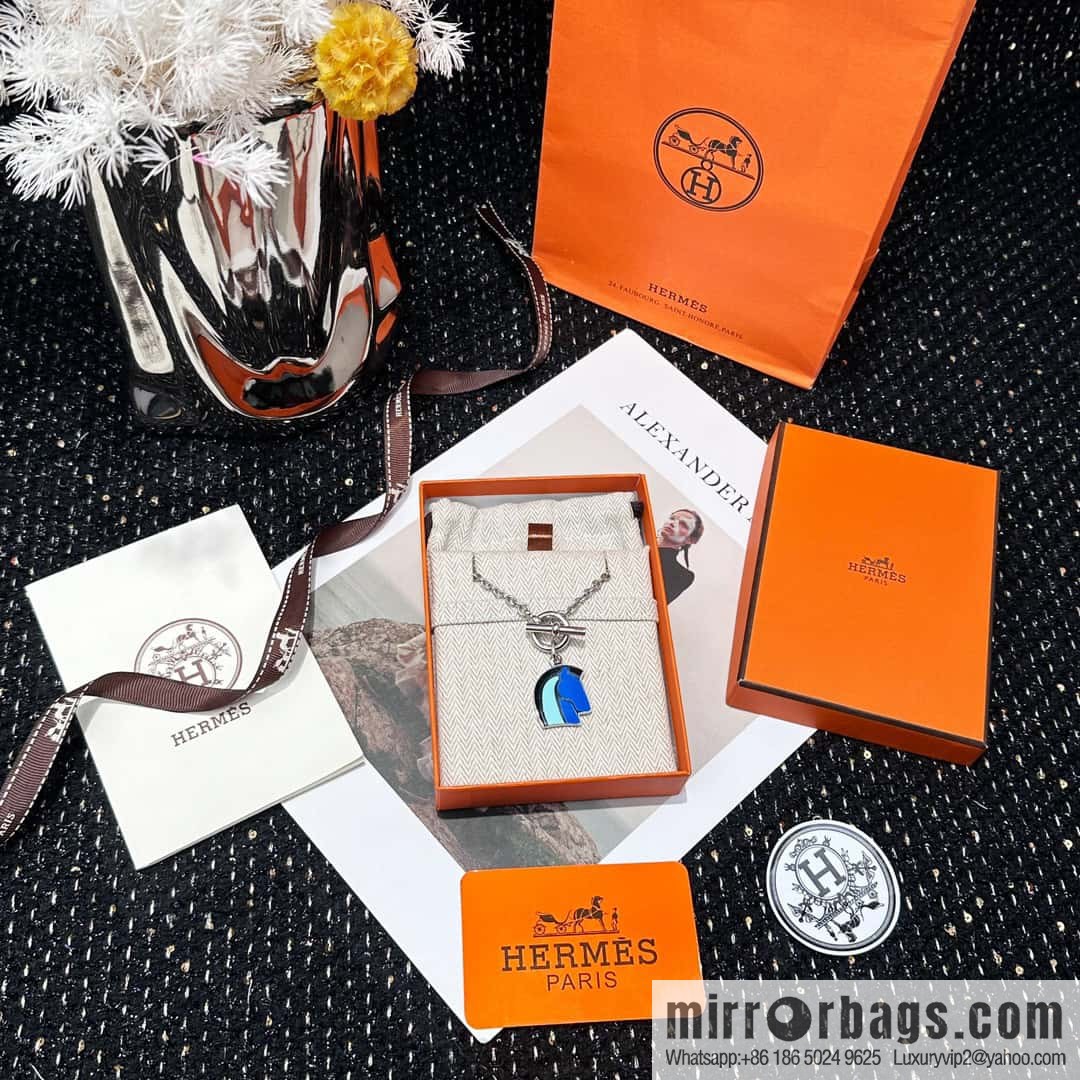 ❗New ❗ ☀ HERMES Helios Cheval Horse Head Necklace ☀