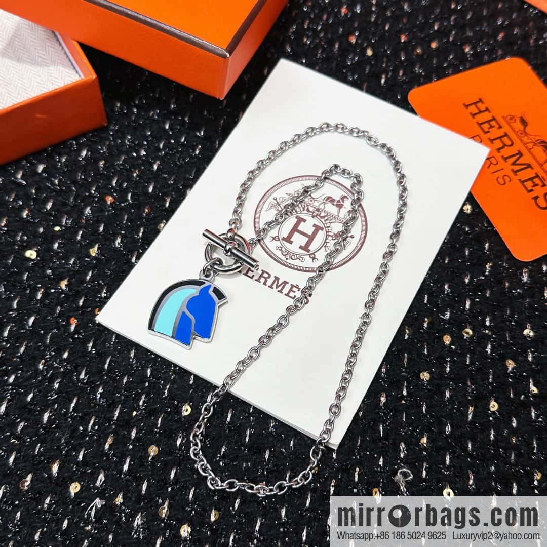 ❗New ❗ ☀ HERMES Helios Cheval Horse Head Necklace ☀