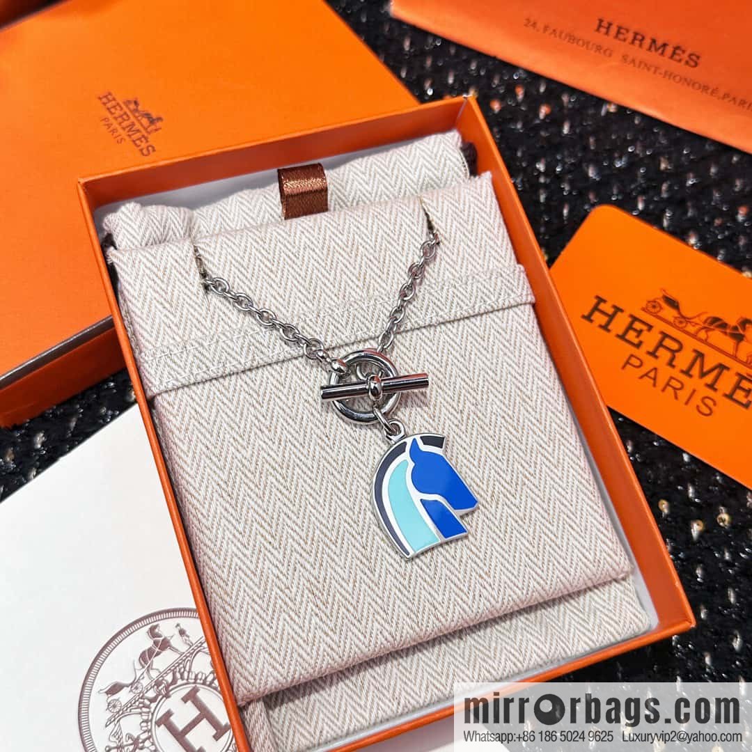❗New ❗ ☀ HERMES Helios Cheval Horse Head Necklace ☀