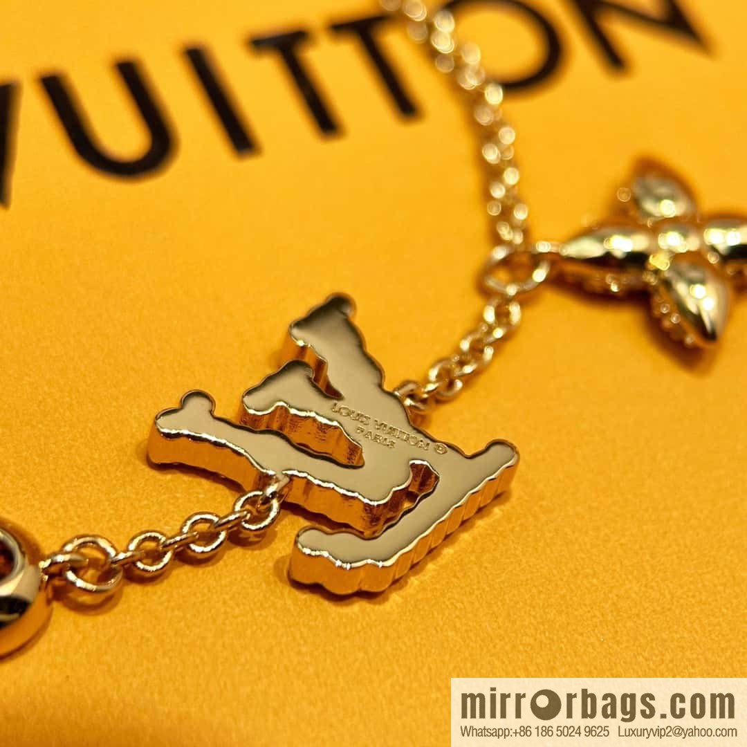 ❗️New ❗️ M1220A ☀ Louis Vuitton LV ICONIC TRESOR Full Diamond Pink Diamond Bracelet ☀