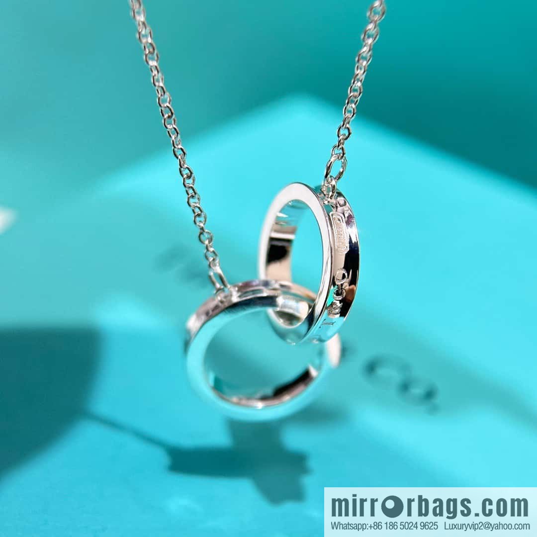 ❗️New ❗️ New ☑️ TIFFANY & Co. Double Ring Necklace