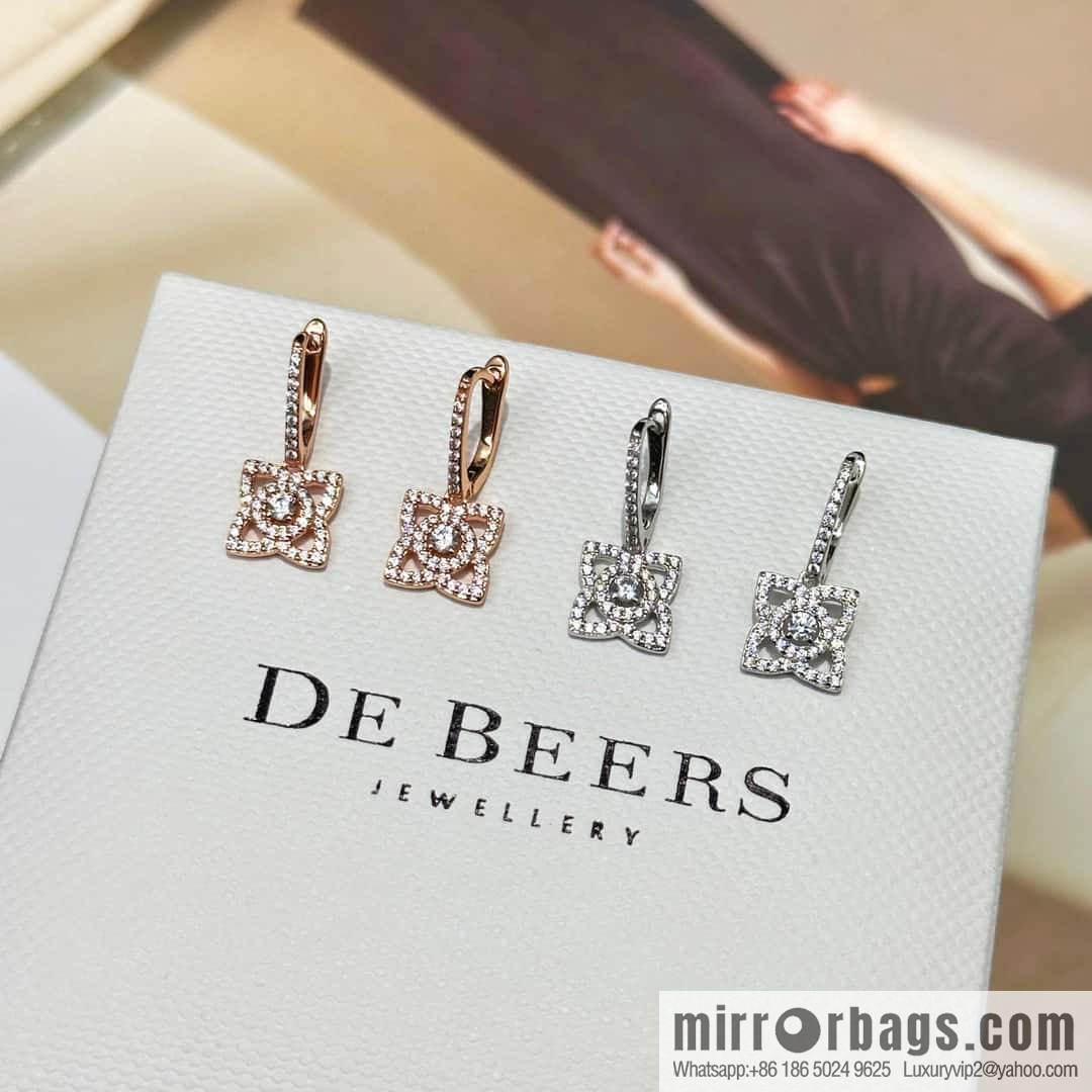 ❗️New ❗️ New ☑️ De Beers De Beers Mini Lotus Lotus Stud Earrings
