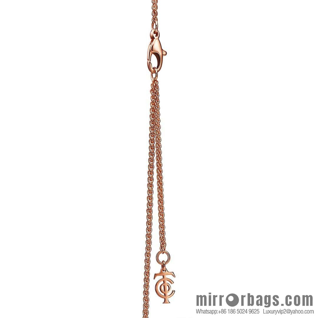 ❗️New ❗️ New ☑️ TIFFANY & Co. Woven Full Diamond Key Necklace