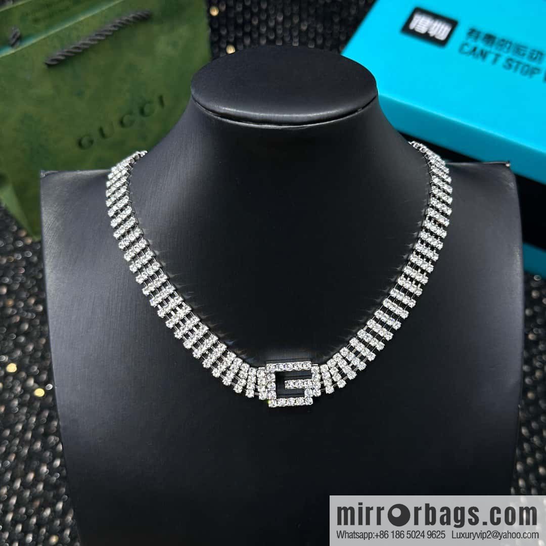 ❗️New ❗️ ☀ new Gucci Gucci G letter full diamond necklace☀