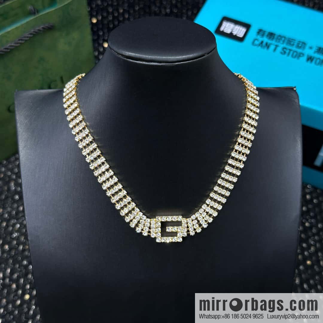 ❗️New ❗️ ☀ new Gucci Gucci G letter full diamond necklace☀